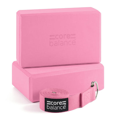 Foam Yoga Block & Strap Set