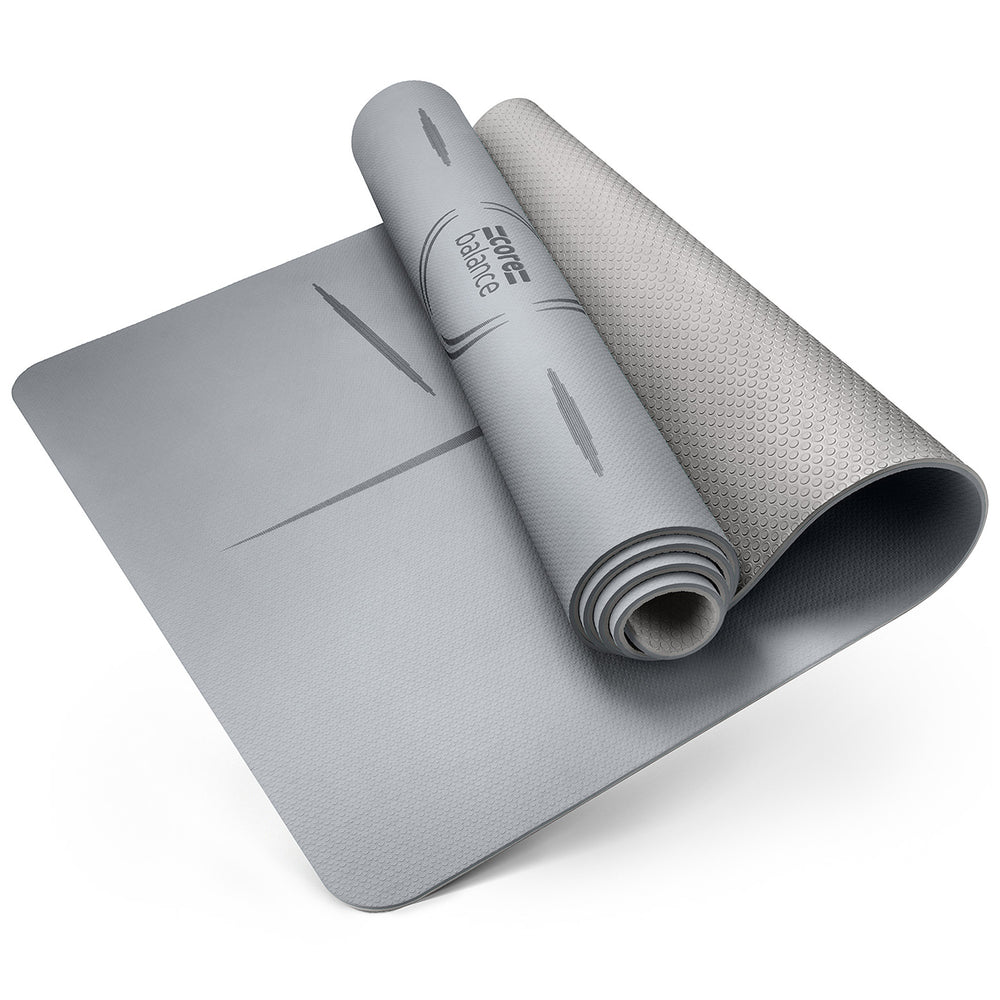 TPE Yoga Alignment Mat | L183cm x W65cm | Core Balance