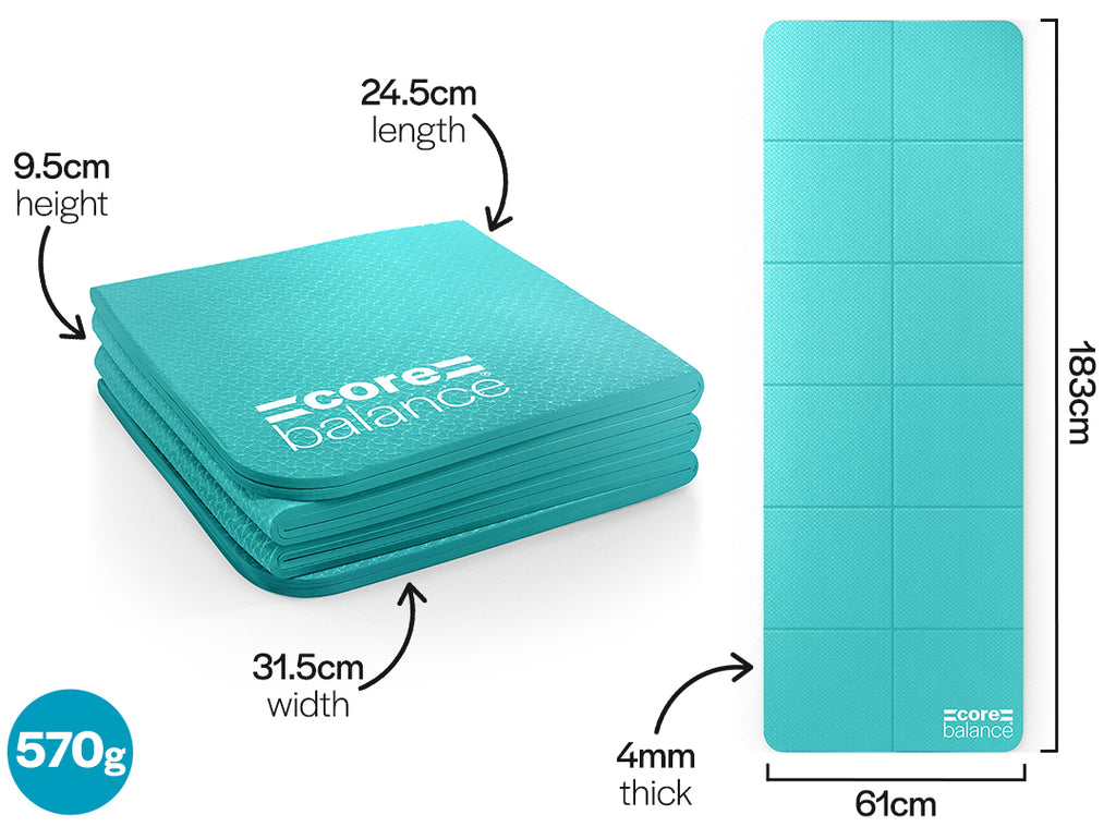 Foldable TPE Travel Yoga Mat dimension image
