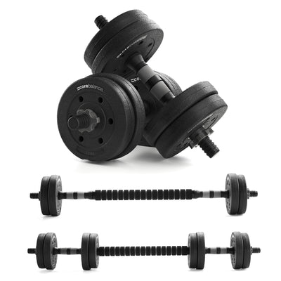Adjustable Dumbbell & Barbell Set
