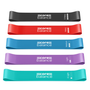 Core Balance Mini Resistance Bands are perfect for doing a full body loop band workout.